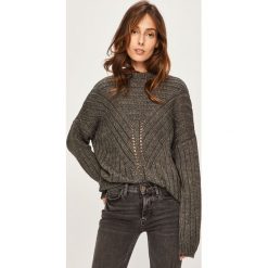 Answear - Sweter. Szare swetry damskie ANSWEAR, s, bez wzorów, z dzianiny, bez rękawów, bez kaptura. W wyprzedaży za 79,90 zł.