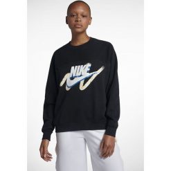 Nike - Bluza. Czarne bluzy damskie Nike, s, z nadrukiem, z bawełny, bez rękawów, bez kaptura. W wyprzedaży za 279,90 zł.