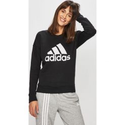 Adidas Performance - Bluza. Czarne bluzy damskie adidas Performance, s, z nadrukiem, z bawełny, bez rękawów, bez kaptura. W wyprzedaży za 169,90 zł.