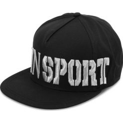 Czapka z daszkiem PLEIN SPORT - Baseball Cap MAC0256 Black 02. Czarne czapki męskie Plein Sport, bez wzorów, z bawełny, sportowe. W wyprzedaży za 409,00 zł.
