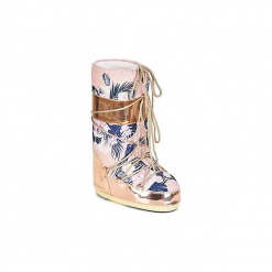 Śniegowce Moon Boot TROPICAL MIRROR. Różowe kozaki damskie marki Moon Boot, bez zapięcia. Za 879,00 zł.