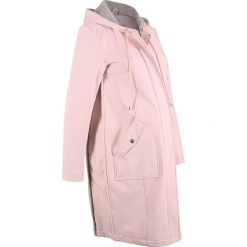 Kurtka ciążowa parka softshell bonprix pastelowy jasnoróżowy melanż. Różowe parki damskie bonprix, bez wzorów, z softshellu, z kapturem. Za 89,99 zł.