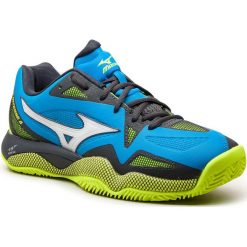 Buty MIZUNO - Wave Intense Tour 4 CC 61GC180001 Niebieski. Niebieskie buty sportowe męskie marki Mizuno, z tworzywa sztucznego, bez zapięcia, tenisowe, mizuno wave. W wyprzedaży za 389,00 zł.