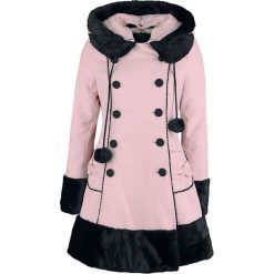 Hell Bunny Sarah Jane Coat Płaszcz damski jasnoróżowy (Light Pink). Różowe płaszcze damskie marki Hell Bunny, xl, bez wzorów, z materiału. Za 365,90 zł.