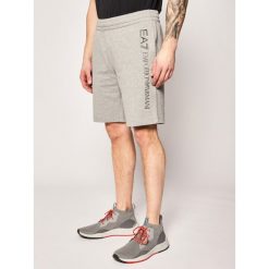 Szorty sportowe EA7 Emporio Armani 3GPS54 PJ05Z 3905. Szare spodenki sportowe męskie EA7 Emporio Armani, xl, bez wzorów, z bawełny, sportowe. W wyprzedaży za 199,00 zł.