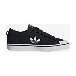 Adidas Originals Nizza Trefoil Tenisówky Czarny. Czarne trampki i tenisówki damskie adidas Originals, bez wzorów, z materiału, bez zapięcia. Za 309,95 zł.