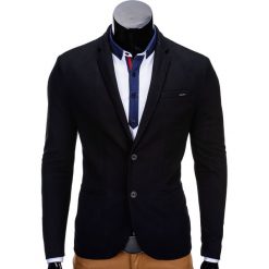 Marynarki męskie: MARYNARKA MĘSKA CASUAL M57 – CZARNA