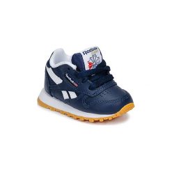 Buty Dziecko Reebok Classic CLASSIC LEATHER. Niebieskie trampki chłopięce Reebok Classic, bez wzorów, bez zapięcia. Za 179,00 zł.