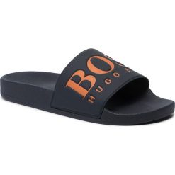 Klapki BOSS - Solar 50388496 10208293 01 Dark Blue 408. Niebieskie klapki męskie Boss, bez wzorów, z tworzywa sztucznego. Za 219,00 zł.