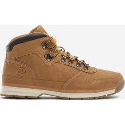 Camelowe Trapery Shanay. Brązowe buty trekkingowe męskie Born2be, z nubiku, na sznurówki. Za 199,99 zł.