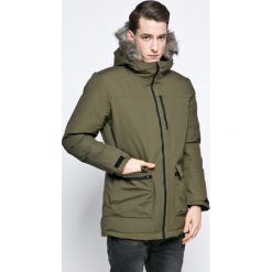 Adidas Performance - Kurtka. Zielone płaszcze męskie adidas Performance, m, bez wzorów, z poliesteru, długie, z kapturem. W wyprzedaży za 499,90 zł.