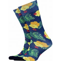 Skarpety BURLINGTON HAWAII PRINT. Skarpetki męskie Burlington, bez wzorów, z bawełny. Za 90,00 zł.