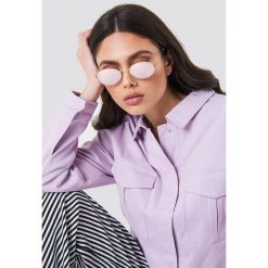 NA-KD Accessories Owalne okulary przeciwsłoneczne - Purple. Fioletowe okulary przeciwsłoneczne damskie aviatory NA-KD Accessories, owalne. Za 80,95 zł.