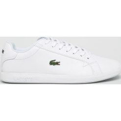 Lacoste - Buty. Białe sneakersy męskie Lacoste, bez zapięcia. Za 399,90 zł.