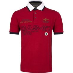 Koszulka Polo Aeronautica Militare. Czerwone koszulki męskie Aeronautica Militare, m, bez wzorów, polo, bez rękawów. Za 229,00 zł.