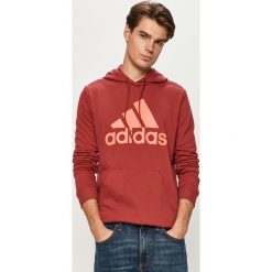 Adidas Performance - Bluza. Czerwone bluzy męskie adidas Performance, s, z nadrukiem, z bawełny, z kapturem, bez rękawów, z kapturem. Za 249,90 zł.