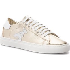 Sneakersy PATRIZIA PEPE - 2V7044/A3LT-Y346 Platinum. Żółte półbuty damskie Patrizia Pepe, ze skóry. W wyprzedaży za 439,00 zł.