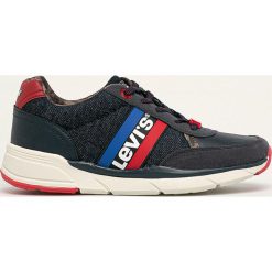 Levi's - Buty dziecięce. Czerwone trampki chłopięce Levi's®, bez wzorów, z gumy, sportowe, na sznurówki. W wyprzedaży za 149,90 zł.