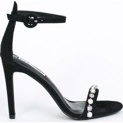 Steve Madden - Sandały. Szare sandały damskie marki Steve Madden, z materiału, na obcasie. W wyprzedaży za 239,90 zł.