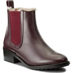 Sztyblety EMU AUSTRALIA - Ellin W11297 Red Wine. Czerwone buty zimowe damskie EMU Australia, z materiału, na obcasie. W wyprzedaży za 479,00 zł.