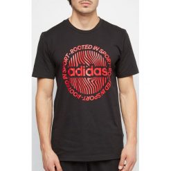 Koszulka męska adidas czarne. Czarne koszulki męskie Adidas, s, bez wzorów, z jersey, bez kołnierzyka, bez rękawów. Za 69,00 zł.