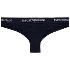 Figi brazylijskie Emporio Armani Underwear 162948 CC317 00135. Niebieskie figi damskie Emporio Armani Underwear, xs, bez wzorów, z elastanu. W wyprzedaży za 79,00 zł.
