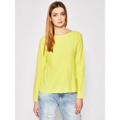 Sweter Marc O'Polo 002 6006 60289. Żółte swetry damskie Marc O'Polo, xs, bez wzorów, z bawełny, klasyczne, bez rękawów, bez kaptura. W wyprzedaży za 299,00 zł.