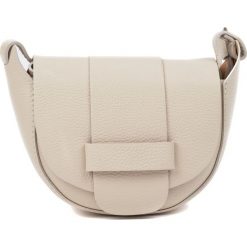 RobertaM torebka crossbody kremowa. Białe torebki klasyczne damskie Robertam, bez wzorów, eleganckie, bez dodatków. Za 319,00 zł.
