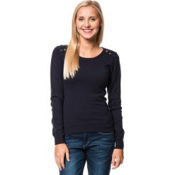 Swetry klasyczne damskie: Sweter w kolorze granatowym
