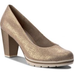 Półbuty MARCO TOZZI - 2-22437-20 Dune Metallic 412. Żółte creepersy damskie Marco Tozzi, z materiału, na obcasie. W wyprzedaży za 179,00 zł.