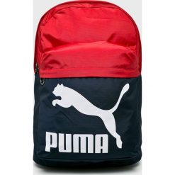 Puma - Plecak 074799. Niebieskie plecaki damskie Puma, z nadrukiem, z poliesteru. W wyprzedaży za 99,90 zł.