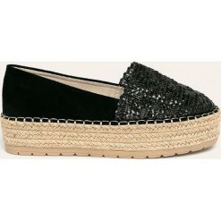 Answear - Espadryle Guapissima. Czarne espadryle damskie ANSWEAR, bez wzorów, ze skóry ekologicznej, bez obcasa, na obcasie. W wyprzedaży za 79,90 zł.