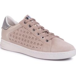 Sneakersy GEOX - D Jaysen A D021BA 022BC C6738 Lt Taupe. Brązowe półbuty damskie Geox, z zamszu. W wyprzedaży za 339,00 zł.