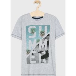 Blukids - T-shirt dziecięcy 140-170 cm. Szare t-shirty chłopięce Blukids, z nadrukiem, z bawełny, bez rękawów. W wyprzedaży za 29,90 zł.