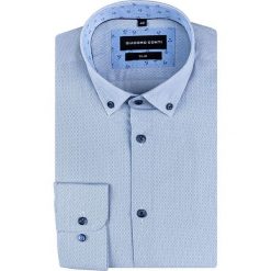 Koszula SIMONE KDBS000789. Koszule męskie Giacomo Conti, m, bez wzorów, z bawełny, button down, bez rękawów. Za 169,00 zł.