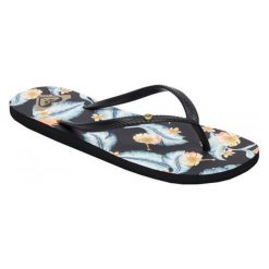 ROXY Damskie japonki Bermuda II Black ARJL100664-BL0 (rozmiar 41). Czarne klapki damskie Roxy, bez wzorów, bez obcasa. W wyprzedaży za 68,00 zł.