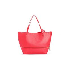 Torby shopper Patrizia Pepe 2V6353/A1ZU-R440. Czerwone torby damskie na zakupy Patrizia Pepe, bez wzorów, bez dodatków. Za 459,00 zł.