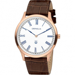 Zegarek kwarcowy w kolorze brązowo-biało-różowozłotym. Brązowe, analogowe zegarki męskie Esprit Watches, ze stali. W wyprzedaży za 272,95 zł.