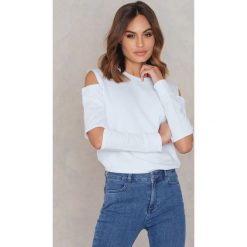 Bluzy rozpinane damskie: Statement By NA-KD Influencers Bluza Maren Merkel - White