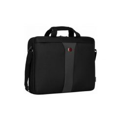 WENGER Torba na laptopa slim Legacy 17 cali czarna 600654. Czarne torby na laptopa marki Wenger, w paski. Za 223,13 zł.
