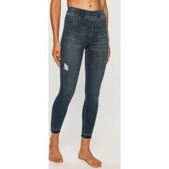 Spanx - Legginsy. Niebieskie spodnie damskie Spanx, s, bez wzorów, z elastanu. Za 599,90 zł.