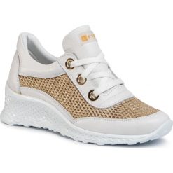 Sneakersy NESSI - 20681 Biały/Złoto. Białe półbuty damskie Nessi, ze skóry. Za 349,00 zł.