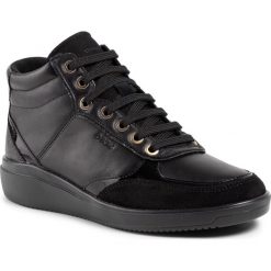 Sneakersy GEOX - D Tahina F D94BDF 08522 C9999 Black. Czarne półbuty damskie Geox, ze skóry ekologicznej. W wyprzedaży za 339,00 zł.