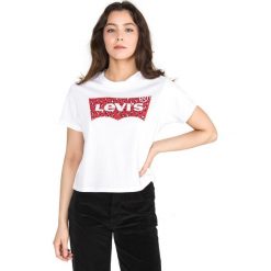 Levi's Koszulka Biały. Białe podkoszulki męskie Levi's®, s, z nadrukiem, z bawełny, bez kołnierzyka, z krótkim rękawem. Za 137,95 zł.