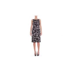 Sukienki krótkie Moschino J04325555. Szare sukienki damskie MOSCHINO, bez wzorów, bez kołnierzyka, z krótkim rękawem, krótkie, mini. Za 1761,25 zł.