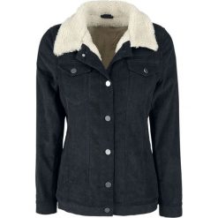 Kurtki damskie: Forplay Cord Jacket with Berber Fleece Kurtka damska czarny