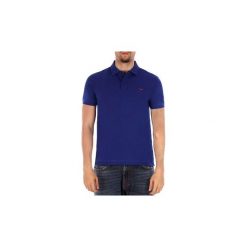 Koszulki polo z krótkim rękawem Harmont Blaine POLO COSTINA. Niebieskie koszulki męskie Harmont Blaine, xl, bez wzorów, polo, z krótkim rękawem, krótkie. Za 454,71 zł.