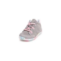 Pepino Girls Buty do nauki chodzenia Uli graphit/rose (średnie) - szary - Gr.Moda (6 - 24 miesięcy ). Szare buciki niemowlęce chłopięce marki Pepino, na sznurówki. Za 259,00 zł.