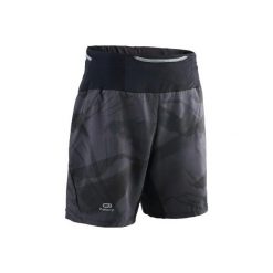 Spodenki do biegania BAGGY TRAIL męskie. Szare spodnie męskie KALENJI, xl, bez wzorów, z elastanu. Za 59,99 zł.
