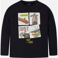 Mayoral - Longsleeve dziecięcy 128-172 cm. Szare t-shirty chłopięce Mayoral, z nadrukiem, z bawełny, z długim rękawem. Za 64,90 zł.